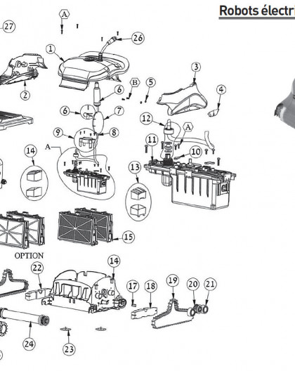 Roue guide pour robot ZENIT 10 - Num21