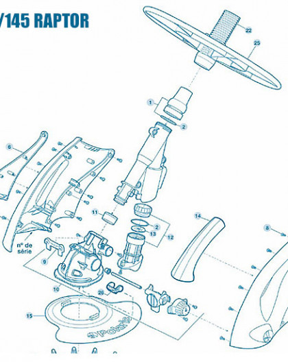 Polaris 140, 145, Raptor - Num 7 - Vis socle base