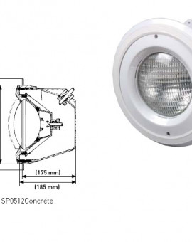 Projecteur Standard 300W pour béton