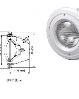 Projecteur Standard 300W pour Liner et Panneau