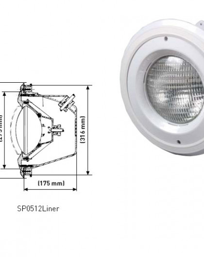 Projecteur Standard 300W pour Liner et Panneau