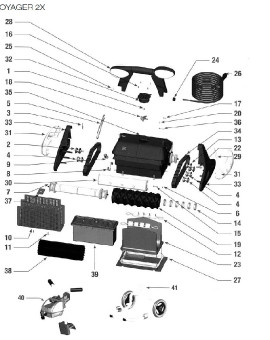 Grille protection carter moteur pour VOYAGER 2X, sur image Num 10