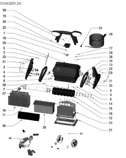 Grille protection carter moteur pour VOYAGER 2X, sur image Num 10